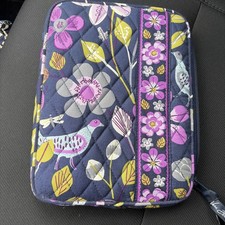 NWOT Vera Bradley Tablet Sleeve Case Floral Nightingale Purple Retired, 7x9” picture