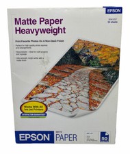 Epson S041257 Matte Photo Paper 50 Sheets 8.5” x 11.” New picture