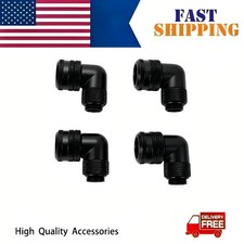 G1/4 90 Degree Rotary Fitting Brass Elbow Adapter 4 Pack for PC Water Cooling picture