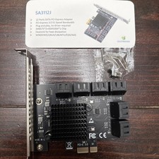 SA3112J PCIE Adapter 12 Port 6Gbps PCI-Express X1 to SATA 3.0 Controller Cards picture