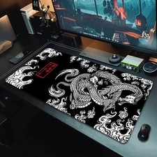 Japanese Dragon Gaming Mouse Pad Large Anime Desk Mat Keyboard Gamer Speed Mat picture