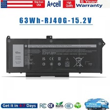 63Wh RJ40G M033W Laptop Battery For Dell Latitude 5520 5420 Precision 3560 4Cell picture