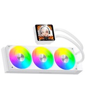 darkFlash DV360S MAX All-in-one Liquid CPU Cooler, 3.95” LCD Screen White picture