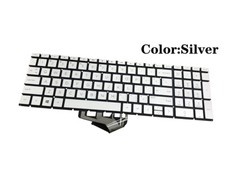 New HP 15-dw3033dx 15-dw3163st 15-dw3165st 15-dw3052cl Backlit Keyboard Silver picture