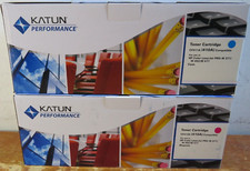 New Lot of 2 KatunToner HP Color LaserJet Pro-M Magenta & Cyan 410A picture
