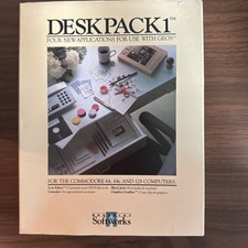 Vintage DeskPack 1 for GEOS Commodore 64 64C 128 Berkeley Softworks Complete picture