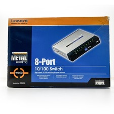 Genuine Linksys SD208 8-Port 10/100 Switch Router High speed Metal casing Tested picture