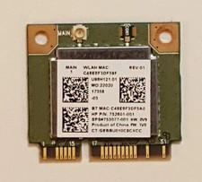Realtek RTL8723BE 802.11bgn-WiFi Bluetooth Card 752601-001 753077-001 TESTED  picture