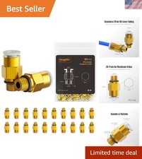 Pack of 20 PTFE Tube Connectors - Push-to-Connect Quick Fittings for 3D Printing picture