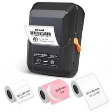 SUPVAN T50M Pro Bluetooth Label Maker Machine with 3 Tapes - Black picture