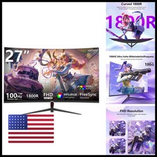 DJiEX Q27B13 27 Inch Curved Monitor FHD 1080P 100Hz picture