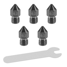 5 Pcs 0.2Mm Hardened Steel Nozzles MK8 Nozzles 3D Printer Nozzles picture