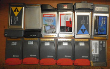 Lot 12 PCMCIA cards xircom belkin dlink compusa RBEM56G-100 PCM200 dwl-650+ picture