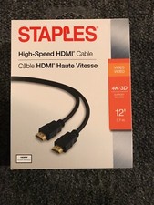 NEW Staples 12' High Speed HDMI Video Cable, (29740)  picture
