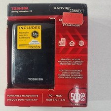 New Toshiba V73600-A Portable 500GB Storage Capacity External Hard Drive (A2) picture