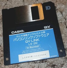 Casio QV-LINK Japanese Apple Macintosh LS-2M Software Floppy Disk Floppy 3.5