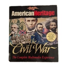 American Heritage The Civil War Multimedia & Strategy Game Windows VTG NEW *READ picture