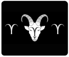 Custom Zodiac sign Aries black computer, laptop,iPad,  mouse pad picture