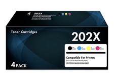 202X Toner Cartridges Set 4-Pack | Compatible for 202X for Color LaserJet Pro MF picture