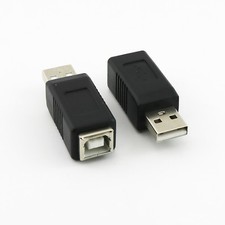 10x USB 2.0 Type A Male To USB Type B Female Printer Converter Adapter Connector picture