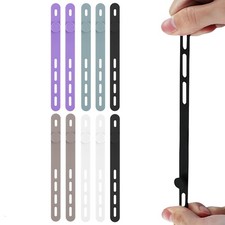 10 Pcs Silicone Cable Ties,Elasticity Cable Organizers for Electrical Cords |... picture