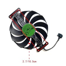 for ASUS Radeon RX6400 4GB Phoenix OC Graphics Card Replacement Fan T129215BU FD picture