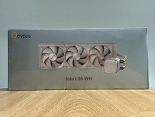 Iota L36 AIO CPU Cooler Liquid 360mm w/ Temp Digital Display, WHITE.. SEALED NEW picture