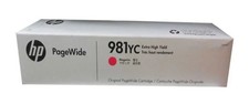 Genuine HP 981YC Magenta Ink Cartridge L0R18YC PageWide E55650 E58650 NEW SEALED picture