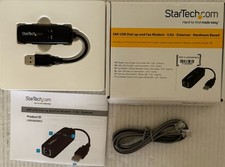 Startech 56K USB Dial Up And Fax Modem V.92 External Hardware Based Adapter picture