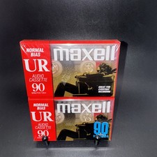 Maxell Audio Recording Cassette Tape UR-90 Blank (2 Pack) 90 Min Normal Bias  picture