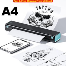 Phomemo M08F Wireless Tattoo Stencil Printer Bluetooth Stencil Printer + Paper picture