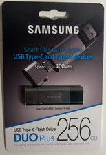 NEW SAMSUNG DUO Plus 256GB 300MB/s USB 3.1 Flash Drive MUF-256DB/AM picture