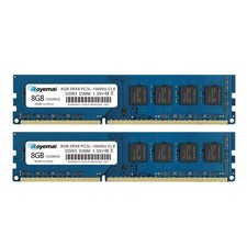 16GB Kit 2x8GB DDR3L DDR3 10600 1333MHz Udimm PC3 PC3L10600U 1.35V 1.5V CL9 picture