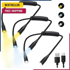 Rechargeable LED Neck Reading Lights Neck Light for Reading Lamp 3 Colors 9 picture