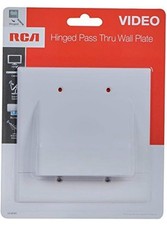 RCA Premium Hinged Pass Thru Wall Plate (VH89R) 2 PACK picture