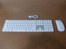Apple A1843 Bluetooth Keyboard with Keypad & A1657 Magic Mouse 2 ~ Mac, iPad picture