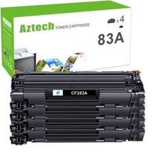 4PK CF283A 83A Toner Cartridge for HP 83A LaserJet M127fn M127fp M127fw M127fs picture