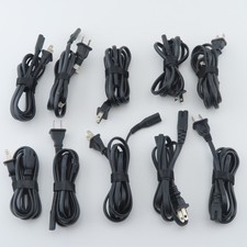 Lot of 10 Two Prong 4ft AC Power Cord Cables Figure Eight 8 PS1 PS2 NEMA 1-15P picture