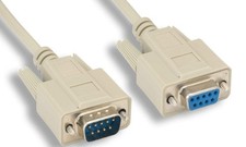 6FT Monochrome Monitor Cable CGA EGA Extension DB9 Male-Female picture