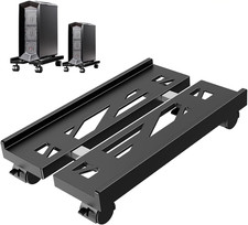 Adjustable PC Tower Stand for Carpet Black Computer Floor Stand picture