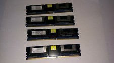 Nanya NT2GT72U4NA3BN-3C 2GB 2Rx4 PC2-5300F 667MHz DDR2 ECC Memory(lot of 4) picture