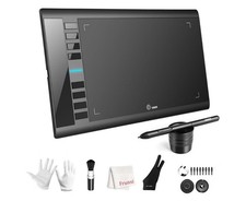 Ugee M708 Graphics Drawing Pen Tablet, 10x6 in - Black 8 Hot Keys - 8192 Levels picture