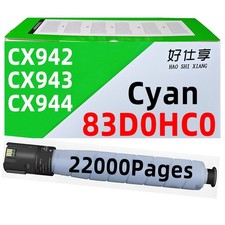 83D0HC0 Cyan Toner Cartridge Compatible for Lexmark CX942 CX943 CX944 Printer picture