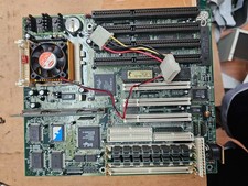 Vintage Retro Gaming Intel Socket7 Motherboard Tested w/PCI ISA 100MHZ CPU + Ram picture
