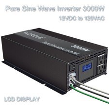 WZRELB 3000W Pure Sine Wave Inverter 12V DC Power Converter Solar System Camp RV picture