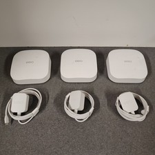 Lot of 3 - Eero Pro 6 K010001 Tri-Band WiFi 6 Mesh Wireless Router & AP picture