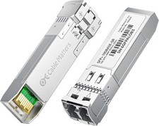 Cable Matters 2-Pack 10GBASE-SR SFP+ LC Multimode Fiber Transceiver Module 300m picture