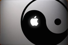 Yinyang Yin Yang Ying Yang Apple Macbook Laptop Air Pro Decal Sticker Skin Vinyl picture
