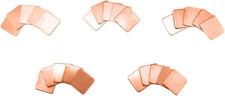 25Pcs 5 Sizes 15X15Mm IC Chipset GPU CPU Thermal Heatsink Copper Pad picture