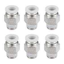 6Pcs, Pneumatic Fitting 6mm Tube ODx1/8